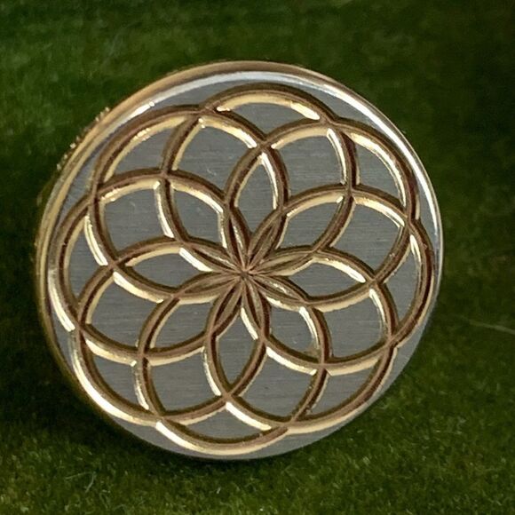 Vintage Swank Gold Tone Geometric Cuff Links & Tie Tack With Original Box - Picture 4 of 17